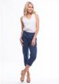 navy stretch capri pants